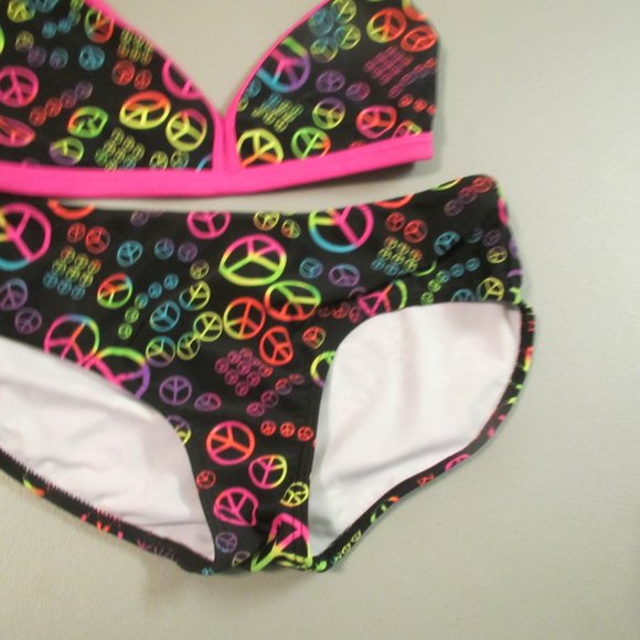 Multi Color Xhilration 2 Pcs Bikini Swimsuit Size XL - Picture 4 of 9